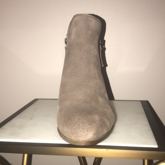 Frye Judith zip bootie taupe 9.5 new leather suede - Picture 4 of 5